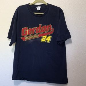 Jeff Gordon Vintage Distressed Tee Shirt. Dated 2002. Size XL.